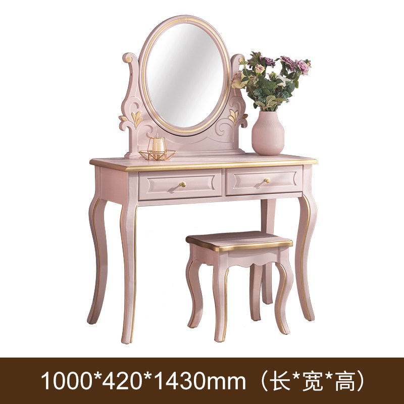 Beauty Makeup Table - Różowa toaletka, toaletka do sypialni z