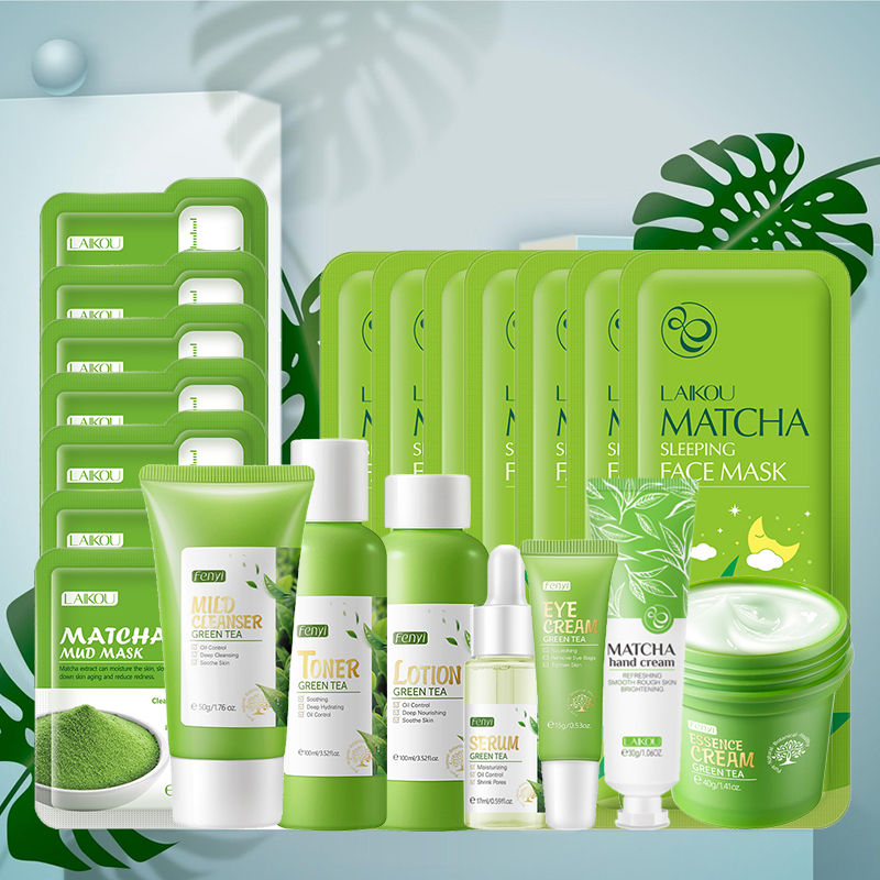 Beauty Makeup Cream - Zestaw do pielęgnacji skóry z zieloną