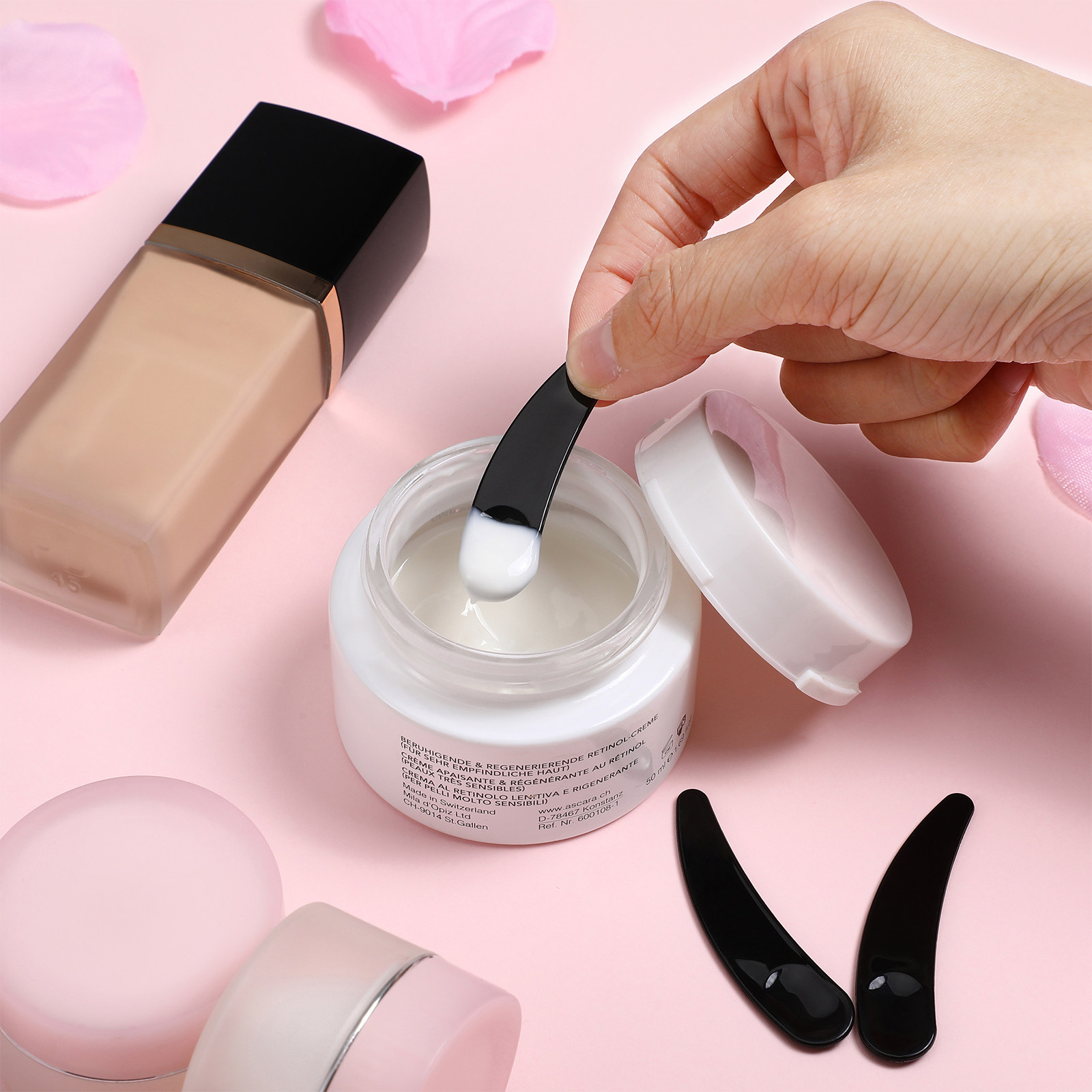 Beauty Makeup Cream - 50 szt. szpatułek do pielęgnacji skóry,