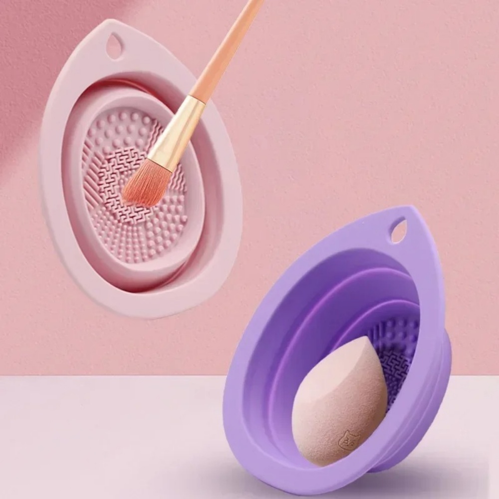 Beauty And Makeup Quotes - Silikonowa miska do czyszczenia pędzli do