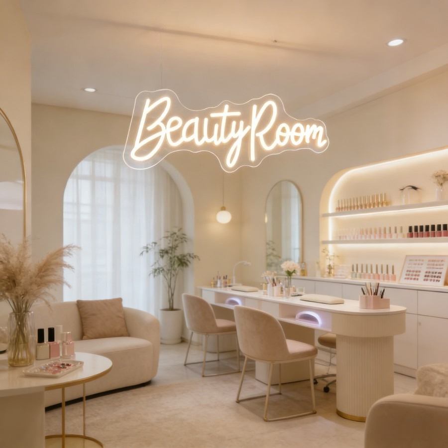 Neonowy Znak LED do Salonu Kos – Beauty Makeup Table recenzja i cena