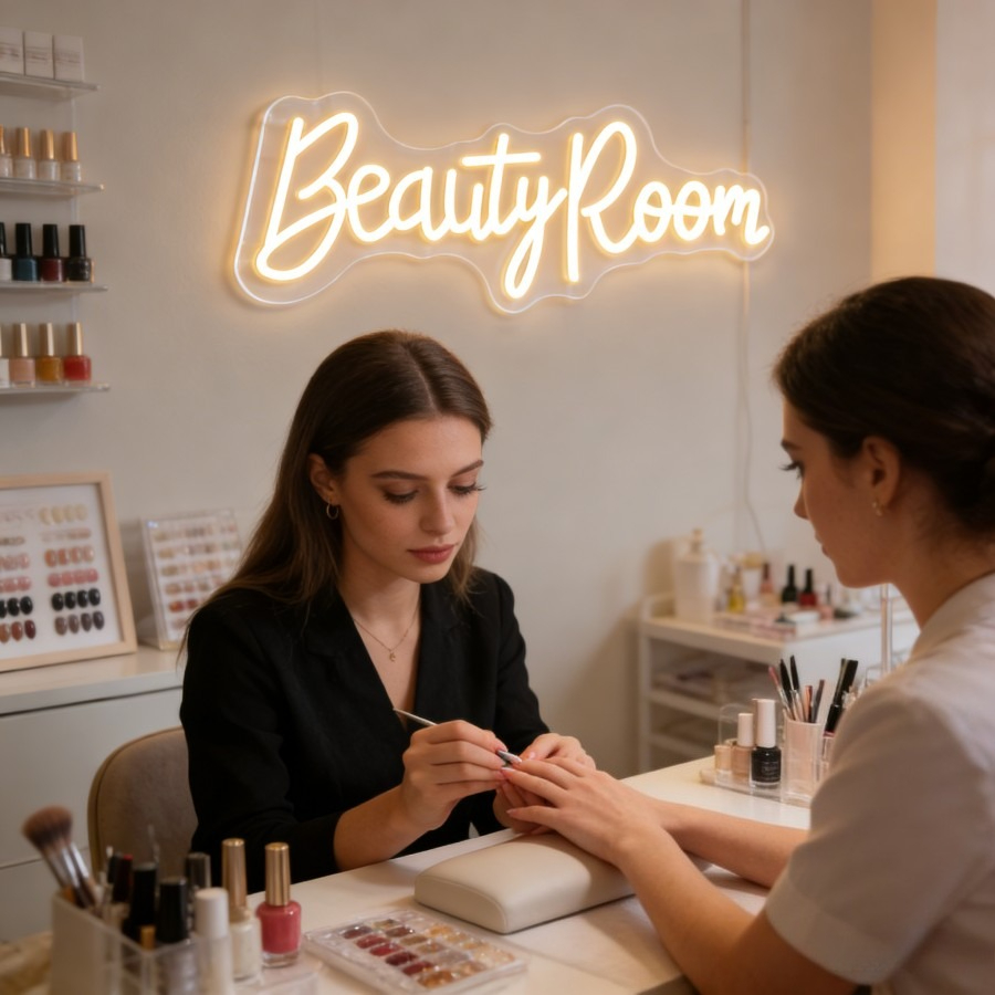 Neonowy Znak LED do Salonu Kos – Beauty Makeup Table recenzja i cena