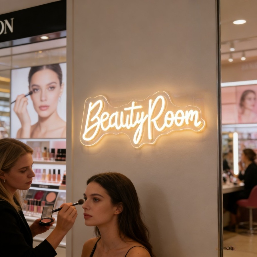 Neonowy Znak LED do Salonu Kos – Beauty Makeup Table recenzja i cena