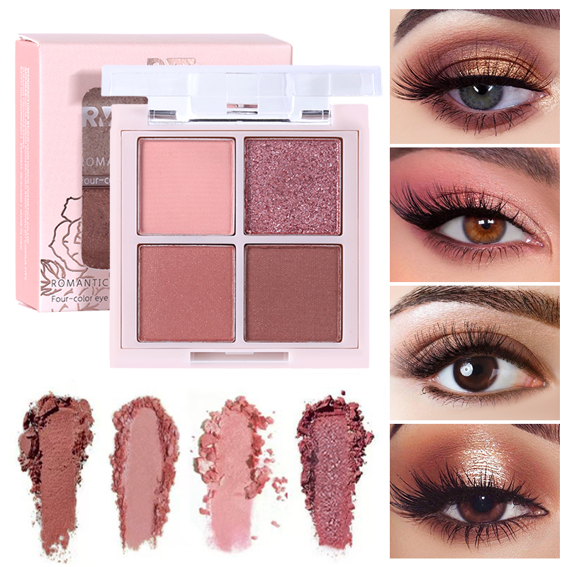 Romantic Beauty Czterokolorowa – Beauty Makeup Eyeshadow Palette recenzja i cena